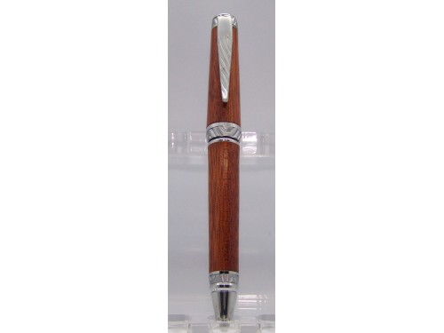 Bloodwood ultra cigar pen satin chrome finish